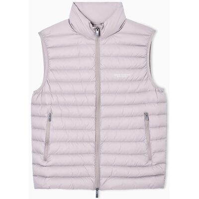 Armani - Chaleco de hombre guateado con cremallera de doble carril. Beige XL Armani - Chaleco de hombre guateado con cremallera de doble carril. Beige XL