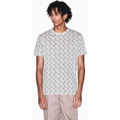 Armani - Camiseta de hombre manga corta logo allover. Verde militar M Armani - Camiseta de hombre manga corta logo allover. Verde militar M