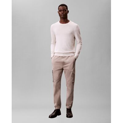 Calvin Klein - Pantalón cargo hombre con logo. Gris claro M Calvin Klein - Pantalón cargo hombre con logo. Gris claro M