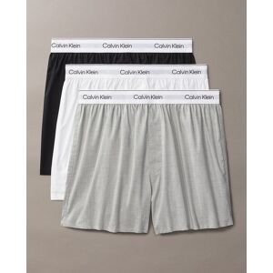 Calvin Klein - Pack de 3 bóxers sueltos slim - Icon Cotton Stretch. Multicolor M Calvin Klein - Pack de 3 bóxers sueltos slim - Icon Cotton Stretch. Multicolor M
