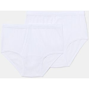 Abanderado - Pack de dos slips de hombre abierto de algodón. Blanco M Abanderado - Pack de dos slips de hombre abierto de algodón. Blanco M