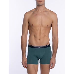 Punto Blanco - Ropa interior de hombre. Pack de 3 bóxers de algodón peinado: 93% y elastano:7%. Costuras interiores planas. Verde 56 Punto Blanco - Ropa interior de hombre. Pack de 3 bóxers de algodón peinado: 93% y elastano:7%. Costuras interiores planas. Verde 56