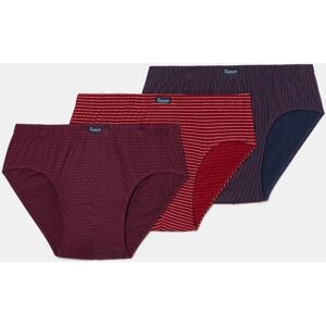 Abanderado - Pack de tres slips semicortos de hombre con estampados. Multicolor L Abanderado - Pack de tres slips semicortos de hombre con estampados. Multicolor L