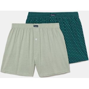 Abanderado - Pack de 2 boxers de punto de hombre algodón estampados. Multicolor XXL Abanderado - Pack de 2 boxers de punto de hombre algodón estampados. Multicolor XXL