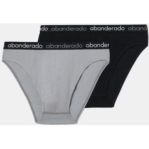 Abanderado - Pack de dos slips de hombre de algodón elástico. Multicolor M Abanderado - Pack de dos slips de hombre de algodón elástico. Multicolor M