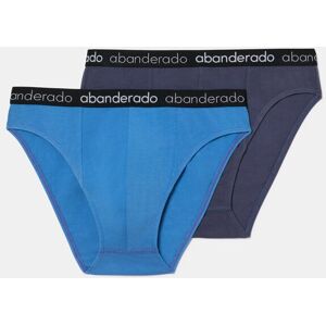 Abanderado - Pack de dos slips de hombre de algodón elástico. Multicolor L Abanderado - Pack de dos slips de hombre de algodón elástico. Multicolor L