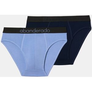 Abanderado - Pack de dos slips de hombre de fibra natural de bambú. Azul claro / Azul marino XXL Abanderado - Pack de dos slips de hombre de fibra natural de bambú. Azul claro / Azul marino XXL