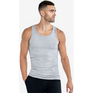 Bread & Boxers - Pack de dos camisetas lisas sin mangas de hombre. Gris claro XL Bread & Boxers - Pack de dos camisetas lisas sin mangas de hombre. Gris claro XL