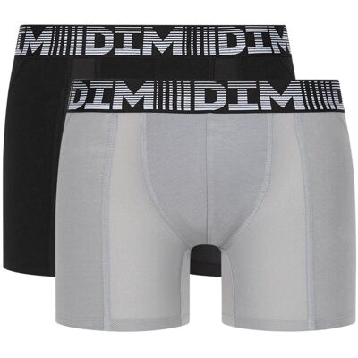 DIM. - Pack de dos bóxers largos de punto de hombre de deporte 3D Flex en varios colores. Multicolor 56 DIM. - Pack de dos bóxers largos de punto de hombre de deporte 3D Flex en varios colores. Multicolor 56