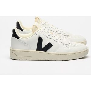 Veja - Zapatilla de hombre, modelo V-10, de cuero, con cordones. Negro 42 Veja - Zapatilla de hombre, modelo V-10, de cuero, con cordones. Negro 42