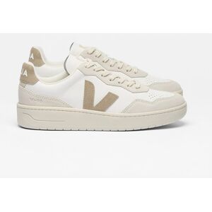 Veja - Zapatilla deportiva, modelo V-90, de cuero, con cordones. Beige 42 Veja - Zapatilla deportiva, modelo V-90, de cuero, con cordones. Beige 42