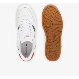Lacoste - Zapatillas de piel para hombre t-clip set en blanco. Blanco 49 Lacoste - Zapatillas de piel para hombre t-clip set en blanco. Blanco 49