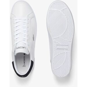 Lacoste - Zapatillas de hombre Powercourt de cuero en blanco. Blanco 40 Lacoste - Zapatillas de hombre Powercourt de cuero en blanco. Blanco 40