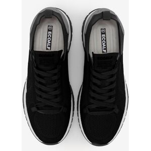 Ecoalf - Zapatillas deportivas de hombre con refuerzo en talón y logo. Negro 44 Ecoalf - Zapatillas deportivas de hombre con refuerzo en talón y logo. Negro 44