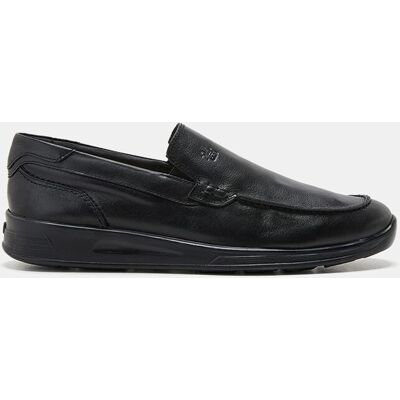 24HRS - Mocasines de hombre en negro con elásticos laterales. Negro 39 24HRS - Mocasines de hombre en negro con elásticos laterales. Negro 39