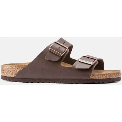 Birkenstock - Sandalia Arizona en piel sintética Birko Flor. Marrón oscuro 45 Birkenstock - Sandalia Arizona en piel sintética Birko Flor. Marrón oscuro 45