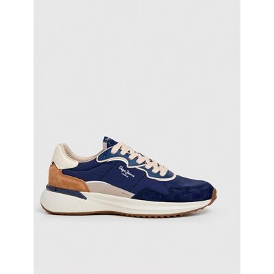 Pepe Jeans - Zapatilla de moda extra ligera.. Azul oscuro 42 Pepe Jeans - Zapatilla de moda extra ligera.. Azul oscuro 42