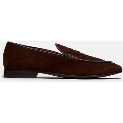 Lottusse - Mocasin formal de hombre de piel de vacuno. Marrón oscuro 40,5 Lottusse - Mocasin formal de hombre de piel de vacuno. Marrón oscuro 40,5