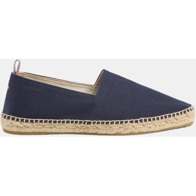 Castañer - Alpargatas de hombre Pablo con bordado a contraste en el talón. Azul oscuro 40 Castañer - Alpargatas de hombre Pablo con bordado a contraste en el talón. Azul oscuro 40