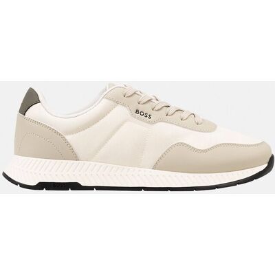 Boss - Zapatilla deportiva de Nylon de cordones. Natural 43 Boss - Zapatilla deportiva de Nylon de cordones. Natural 43