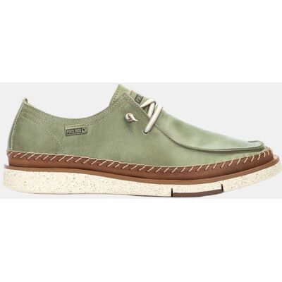 Pikolinos - Zapatos de cordones de hombre de piel con suela extraligera. Verde 39 Pikolinos - Zapatos de cordones de hombre de piel con suela extraligera. Verde 39