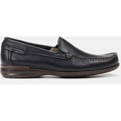 Fluchos - Mocasin de hombre en piel son suela ligera. Azul marino 46 Fluchos - Mocasin de hombre en piel son suela ligera. Azul marino 46