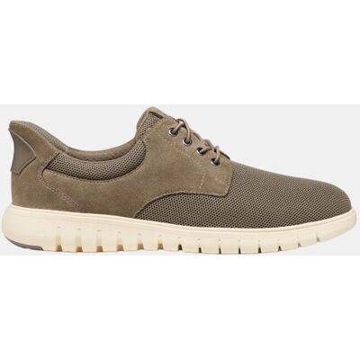 Geox - Zapatilla deportiva transpirante y flexible de hombre slip on. Gris 43 Geox - Zapatilla deportiva transpirante y flexible de hombre slip on. Gris 43