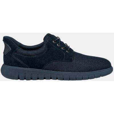 Geox - Zapatilla deportiva transpirante y flexible de hombre slip on. Azul marino 39 Geox - Zapatilla deportiva transpirante y flexible de hombre slip on. Azul marino 39