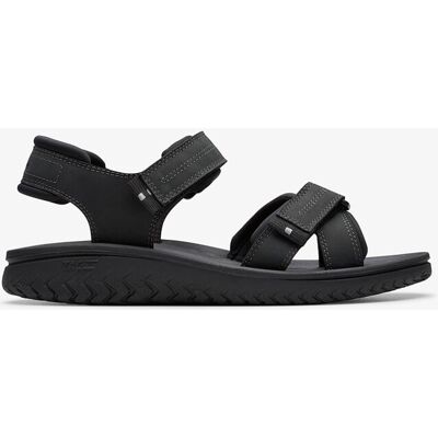 Clarks - Sandalia-Yute Wesley Shore en Cuero con suela de EVA. Negro 43 Clarks - Sandalia-Yute Wesley Shore en Cuero con suela de EVA. Negro 43