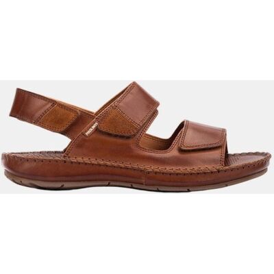 Pikolinos - Sandalias de hombre de piel en color Marrón. Marrón 39 Pikolinos - Sandalias de hombre de piel en color Marrón. Marrón 39