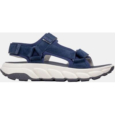 Callaghan - Sandalias de hombre en piel y tejido .. Azul marino 40 Callaghan - Sandalias de hombre en piel y tejido .. Azul marino 40