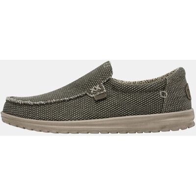 HeyDude - Mocasines Mikka Braided hombre en algodón orgánico. Kaki 46 HeyDude - Mocasines Mikka Braided hombre en algodón orgánico. Kaki 46