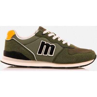 mustang - Zapatillas deportivas de hombre tipo running bajas con logotipo. Verde 42 mustang - Zapatillas deportivas de hombre tipo running bajas con logotipo. Verde 42
