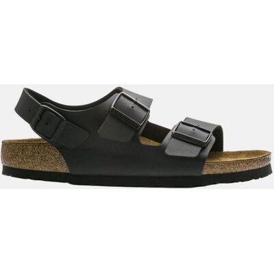 Birkenstock - Sandalias abiertas Milano de hombre en piel sintética. Negro 41 Birkenstock - Sandalias abiertas Milano de hombre en piel sintética. Negro 41