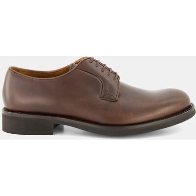 Lottusse - Zapatos de cordones de hombre en piel con pala lisa. Marrón 40,5 Lottusse - Zapatos de cordones de hombre en piel con pala lisa. Marrón 40,5