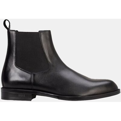 Boss - Botines de hombre realizados en piel. Negro 43 Boss - Botines de hombre realizados en piel. Negro 43