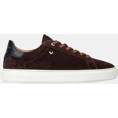 Martinelli - Zapatillas de hombre de piel con cordones. Marrón oscuro 41 Martinelli - Zapatillas de hombre de piel con cordones. Marrón oscuro 41