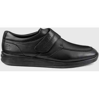 24HRS - Zapatos con cierre adherente de hombre 24HORAS de color negro. Negro 42 24HRS - Zapatos con cierre adherente de hombre 24HORAS de color negro. Negro 42