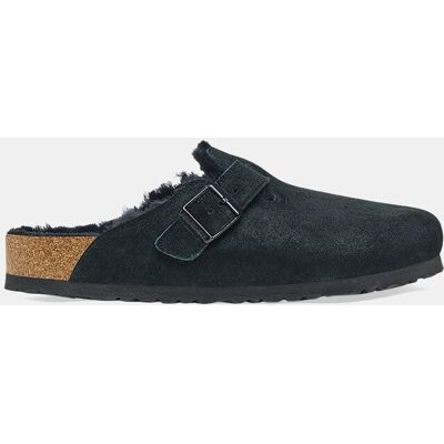 Birkenstock - Zueco Boston en ante y lana en el interior. Negro 42 Birkenstock - Zueco Boston en ante y lana en el interior. Negro 42