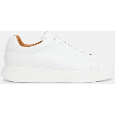Boss - Deportivas de piel con suela de goma. Blanco 48 Boss - Deportivas de piel con suela de goma. Blanco 48