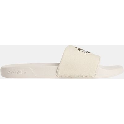 Calvin Klein - Chanclas de lona con logo. Beige 44 Calvin Klein - Chanclas de lona con logo. Beige 44