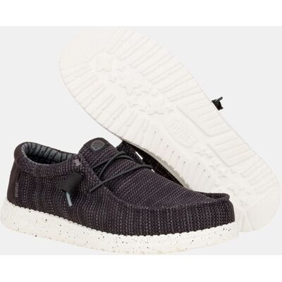 HeyDude - Zapatos clásicos de hombre. Negro / Blanco 41 HeyDude - Zapatos clásicos de hombre. Negro / Blanco 41