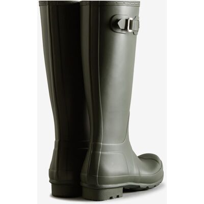 Hunter - Botas de agua de hombre Original Tall con detalle de hebilla. Verde Oliva 42 Hunter - Botas de agua de hombre Original Tall con detalle de hebilla. Verde Oliva 42