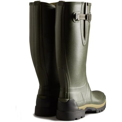 Hunter - Botas de agua de hombre balmoral con tacos y hebilla ajustable. Verde Oliva 40 Hunter - Botas de agua de hombre balmoral con tacos y hebilla ajustable. Verde Oliva 40
