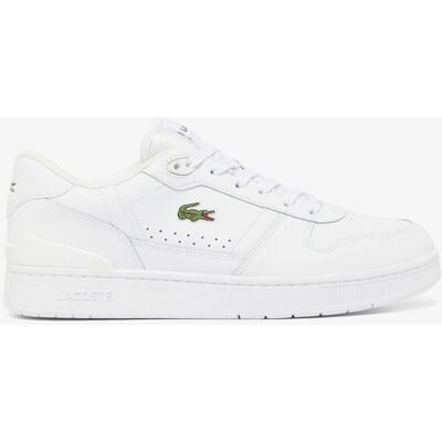 Lacoste - Zapatillas de hombre T-Clip Set de piel. Blanco 49 Lacoste - Zapatillas de hombre T-Clip Set de piel. Blanco 49