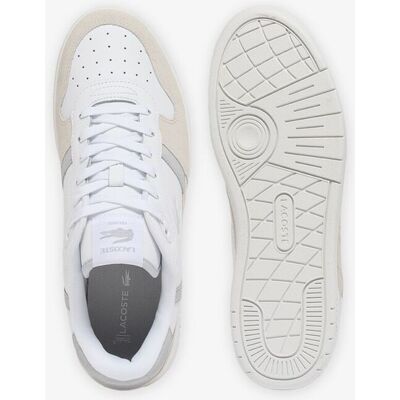 Lacoste - Zapatillas t-clip set de piel de hombre. Blanco / Amarillo 45 Lacoste - Zapatillas t-clip set de piel de hombre. Blanco / Amarillo 45