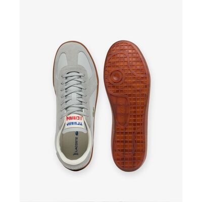 Lacoste - Zapatillas Baseshot Pro de piel de hombre. Gris claro 42.5 Lacoste - Zapatillas Baseshot Pro de piel de hombre. Gris claro 42.5