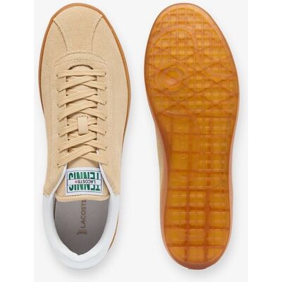 Lacoste - Zapatillas de hombre Baseshot de ante en natural. Natural 44 Lacoste - Zapatillas de hombre Baseshot de ante en natural. Natural 44