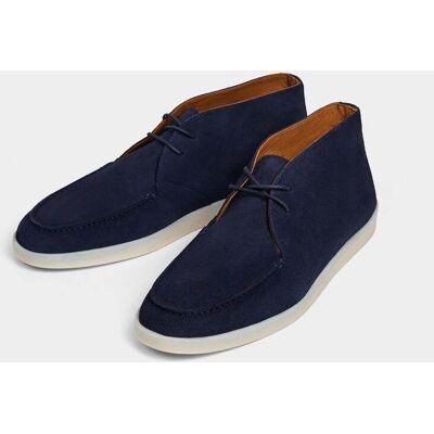 Hackett - Botín chukka de hombre de ante. Azul marino 42 Hackett - Botín chukka de hombre de ante. Azul marino 42