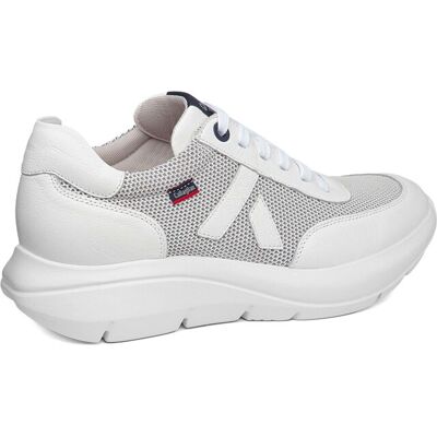 Callaghan - Zapatillas de hombre de piel con cordones con tecnología Adaptación.. Blanco 44 Callaghan - Zapatillas de hombre de piel con cordones con tecnología Adaptación.. Blanco 44